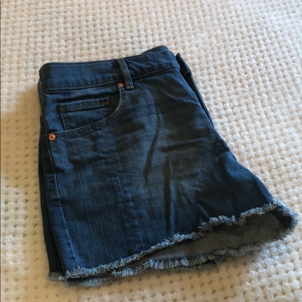 Loft denim cutoff shorts